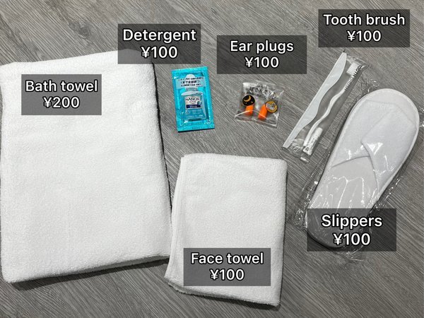 AMENITIES ARE AVAILABLE @ RECEPTION