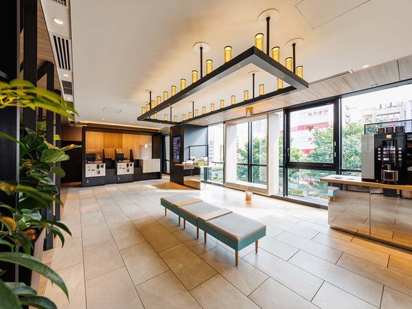 【施設】ロビー・Spuareをモチーフにした、心地よい空間となっております。