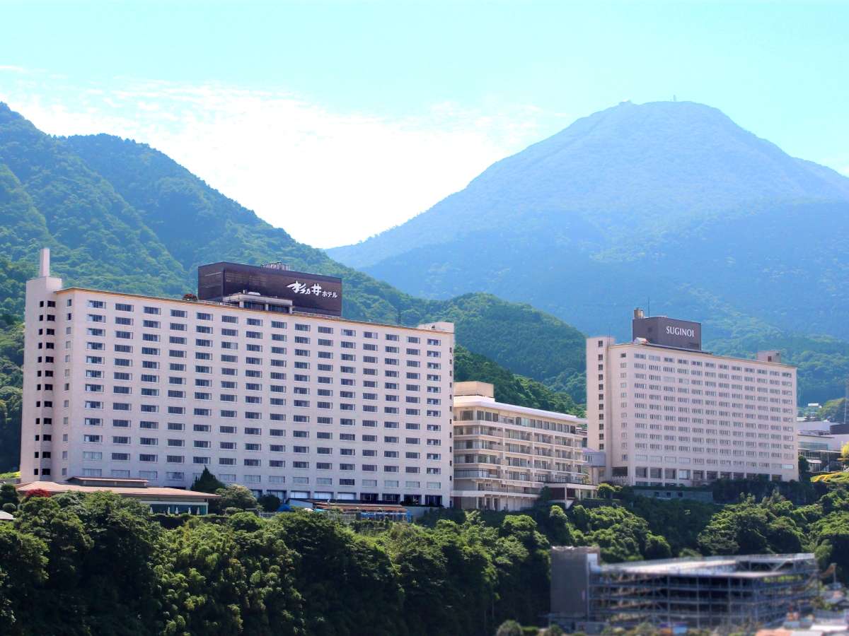 杉乃井ホテル全景－別府湾一望の高台に建つ