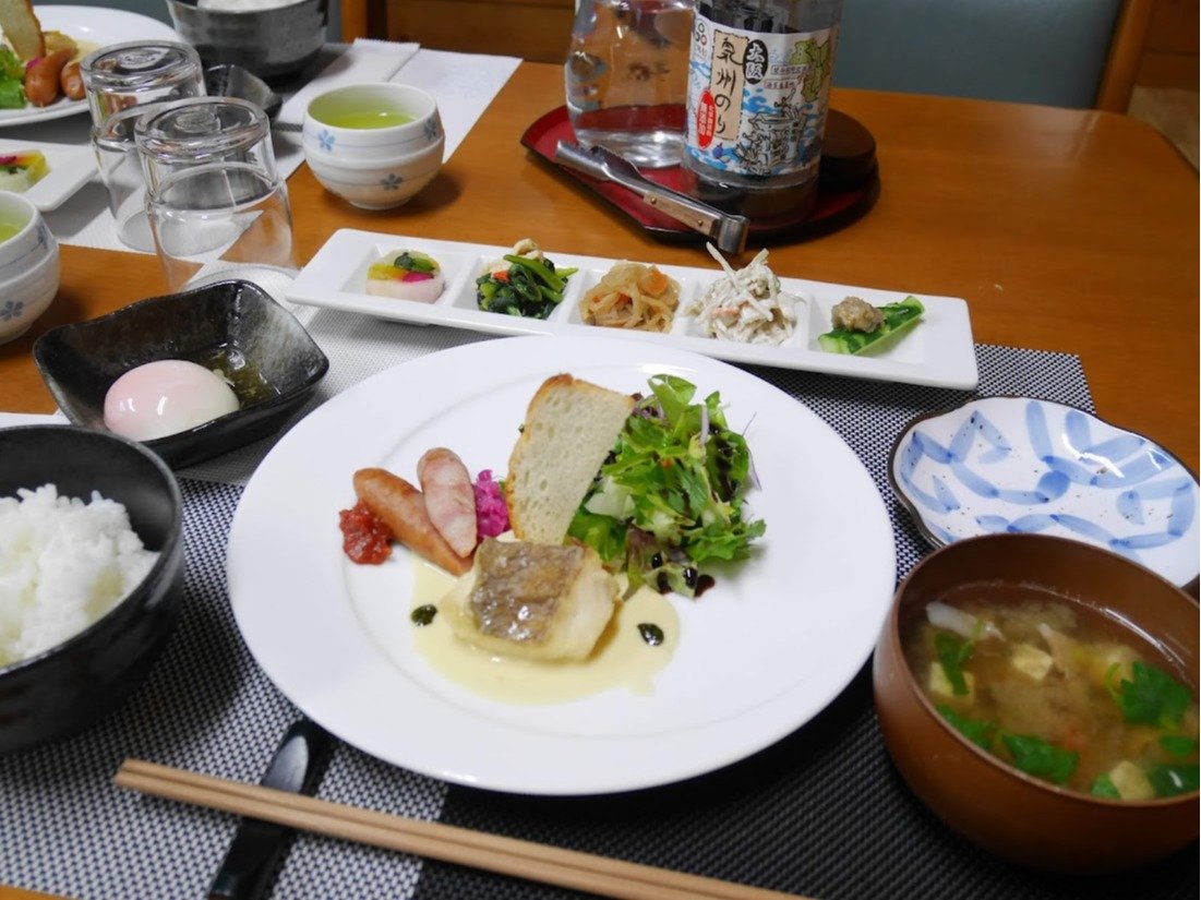 大阪産食材の地産地消巡り飯朝食