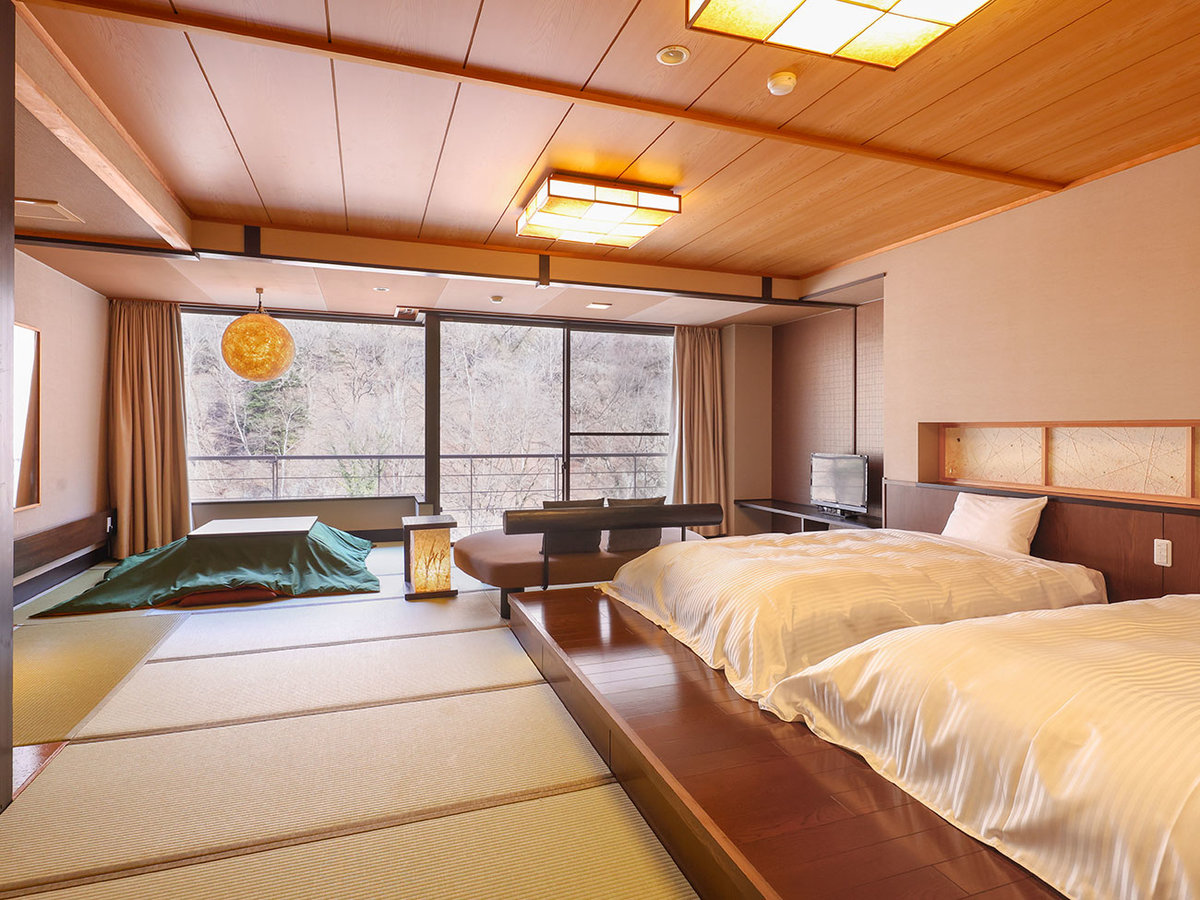 【禁煙】スーペリア露天風呂付和ベッドツイン 内風呂あり※イメージ