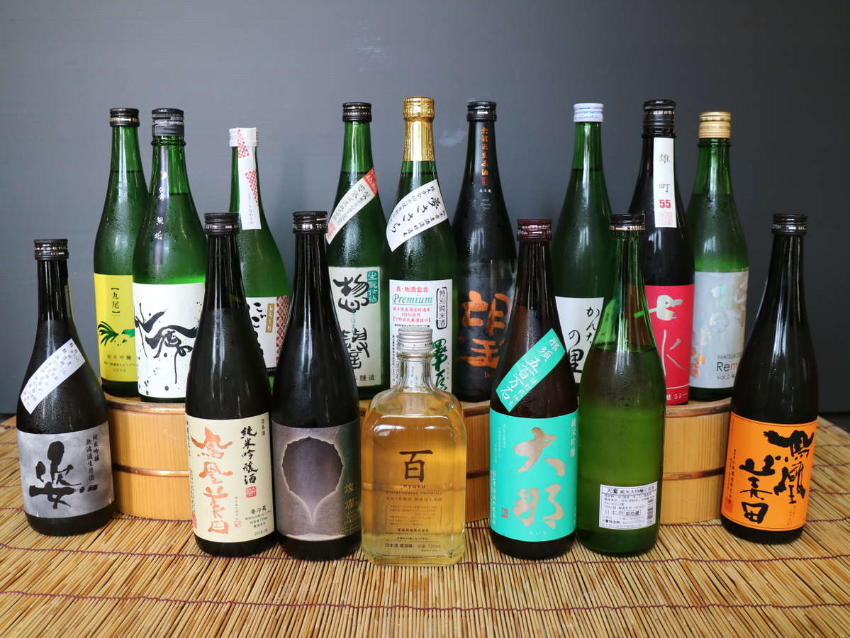 栃木の地酒を揃えました！常に１５種類以上置いています