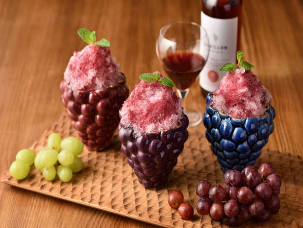 【ワインかき氷】夏季限定で長野ワインシロップを使用したかき氷をご提供しています♪