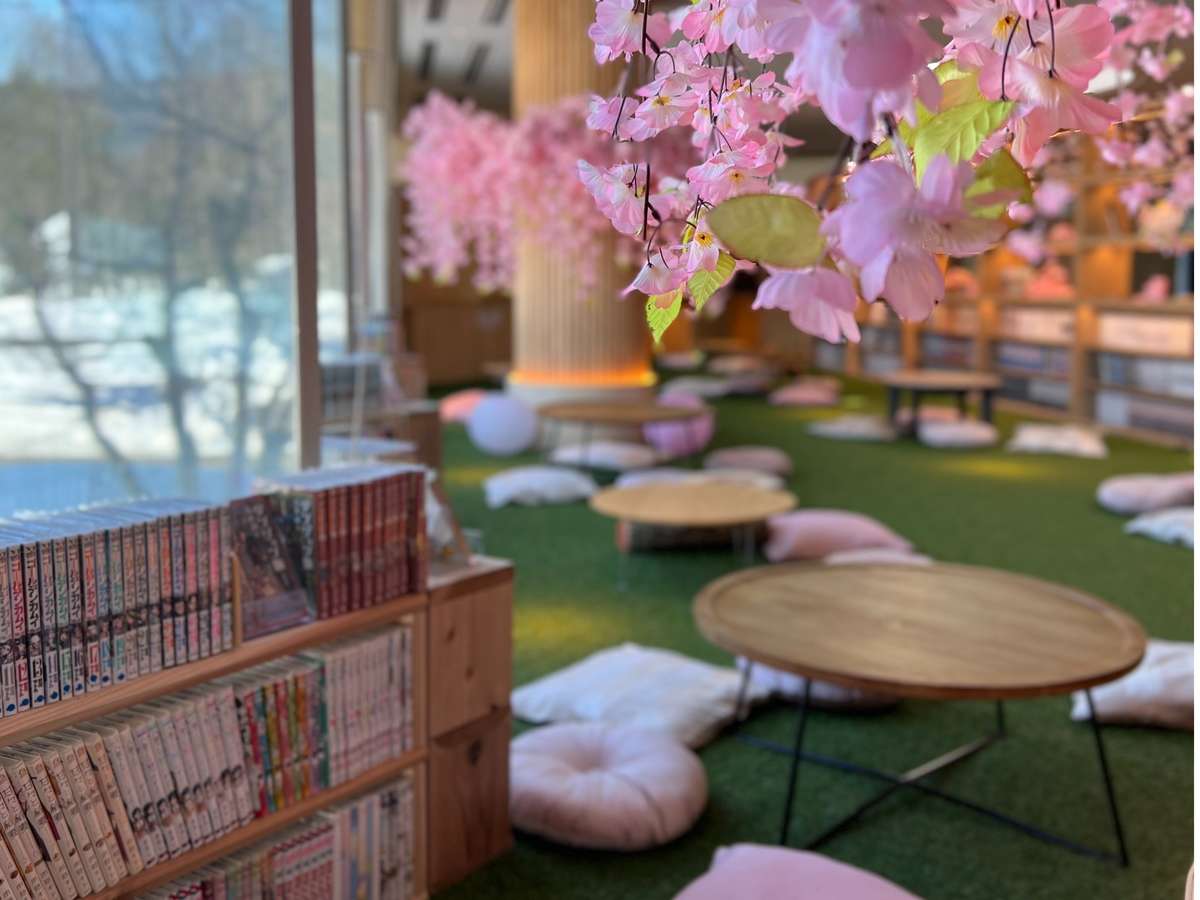 森の図書館は春イベント開催中☆お花見しながらゆっくり読書を楽しもう♪