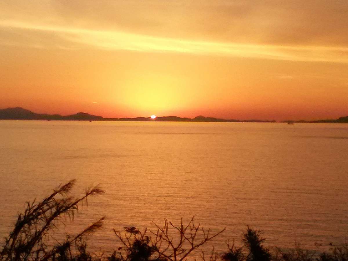 波戸岬の夕日