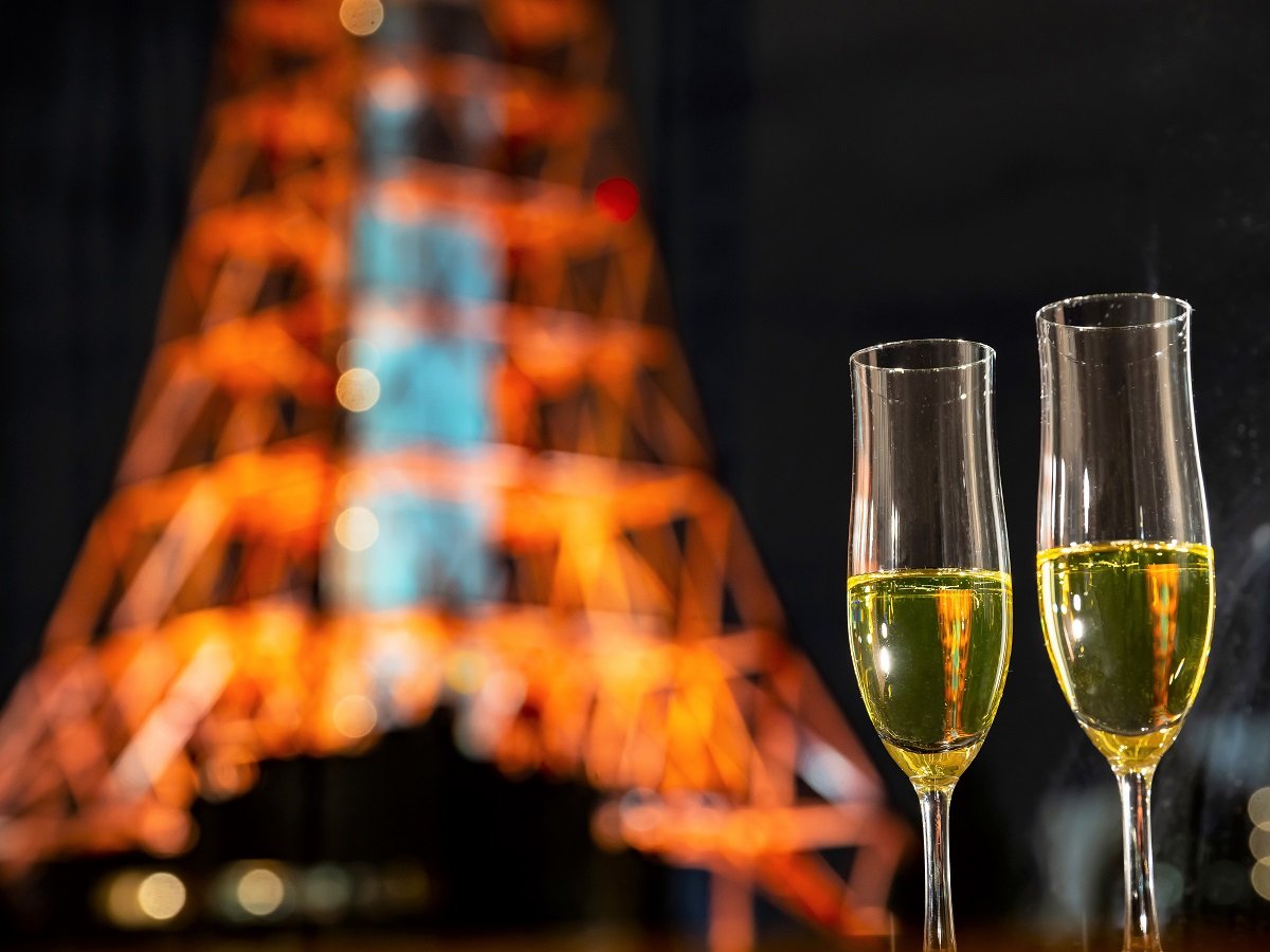 東京タワー側＆シャンパン