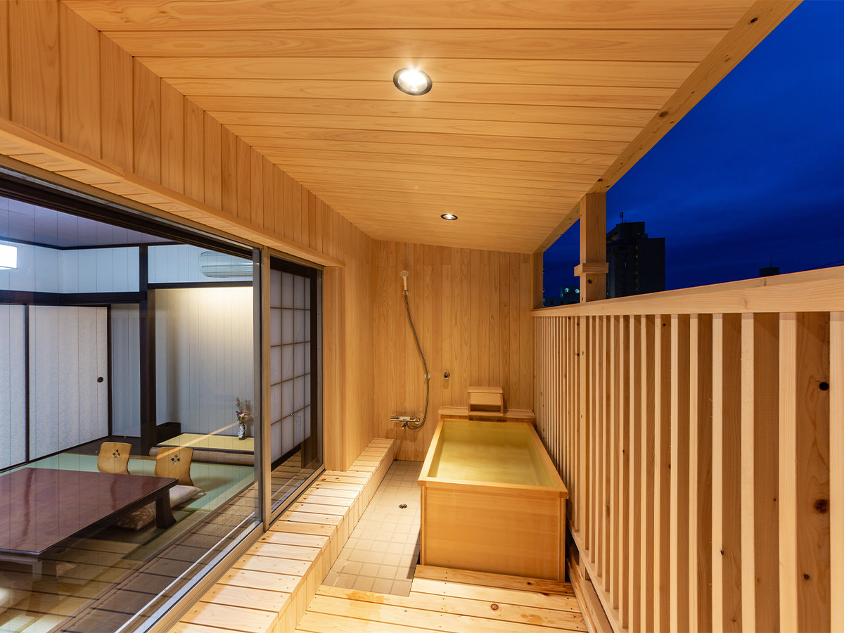■山行-sankou-■リニューアルされた“露天風呂付きモダンルーム”で優雅なひとときを――。
