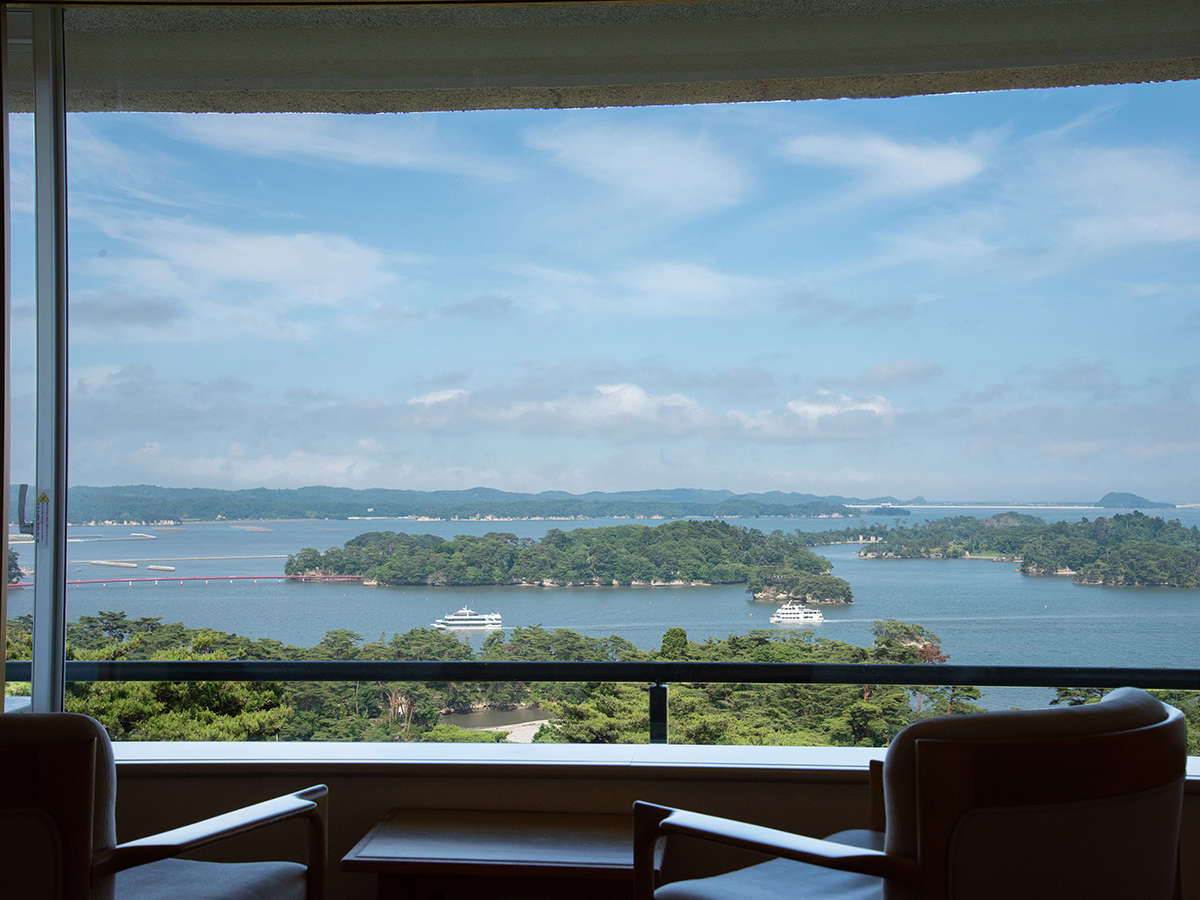 【海側客室】ずっと見ていられる松島の風景を一人占め