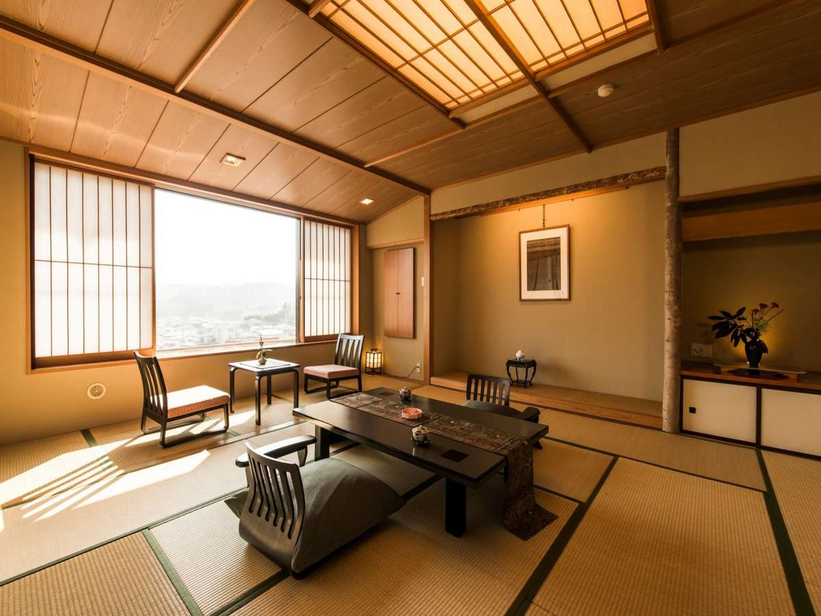 【東館一例】蔵王連峰の眺望が良いお部屋。雄大な蔵王連峰の景色を独り占め♪