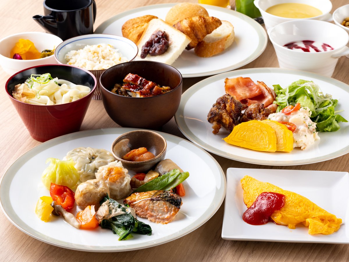 名古屋や九州の名物がお召し上がりいただける和洋朝食