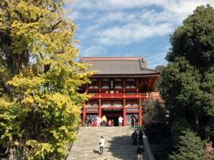 初詣に多くの人が訪れる鶴岡八幡宮