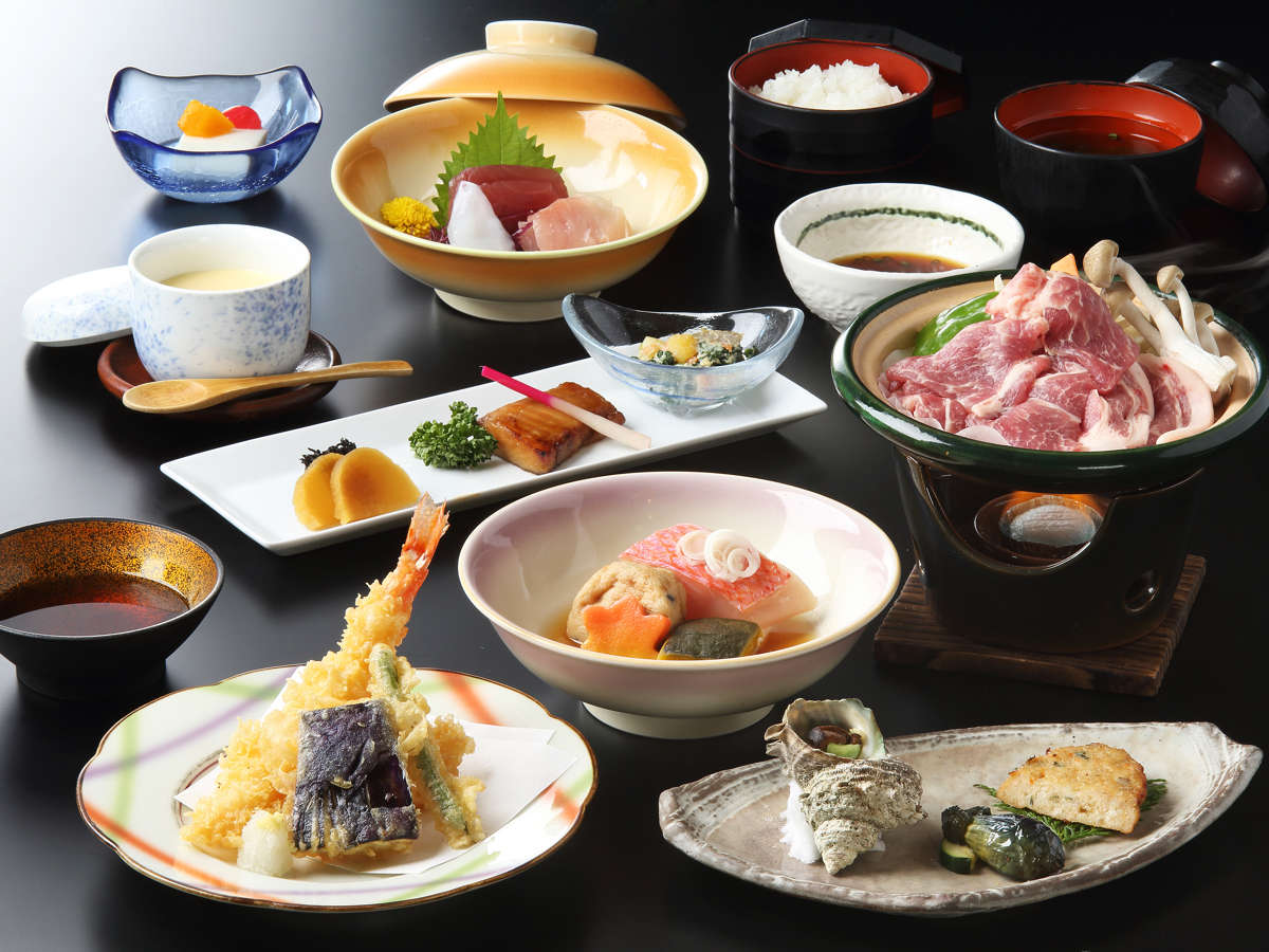【ご夕食一例】　箱根山麓豚など地の食材を使用