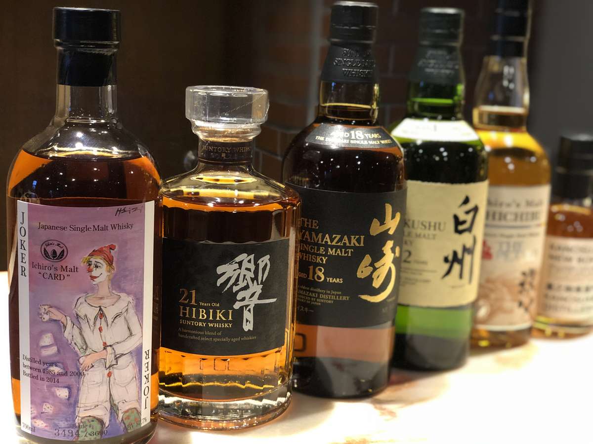 Japanese premiam whiskeys