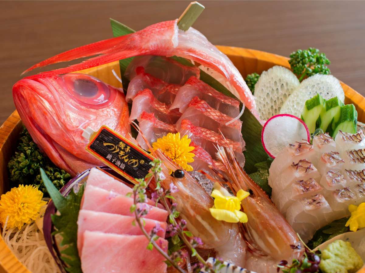 日本屈指の水揚げ量を誇る銚子漁港直送の名物「つりきんめ」