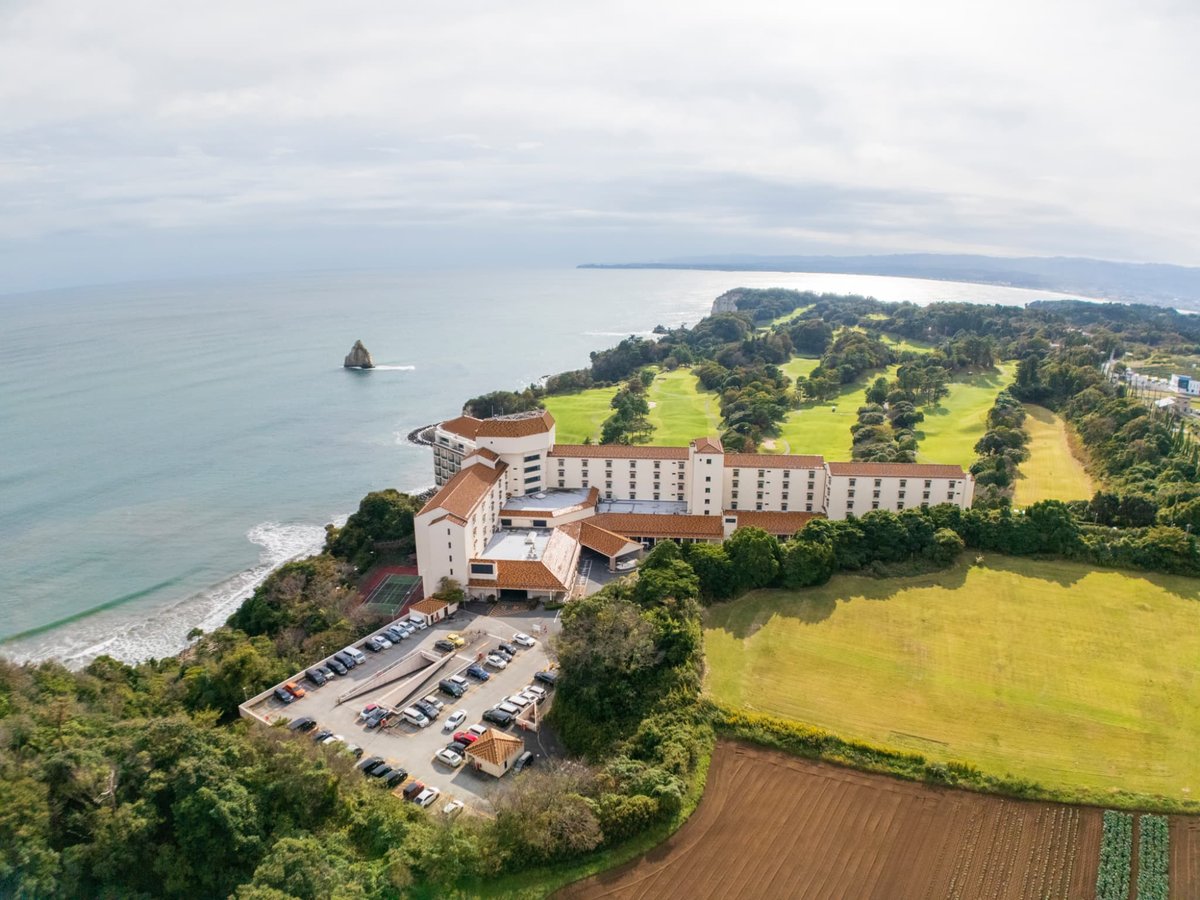 上空より撮影したホテル外観