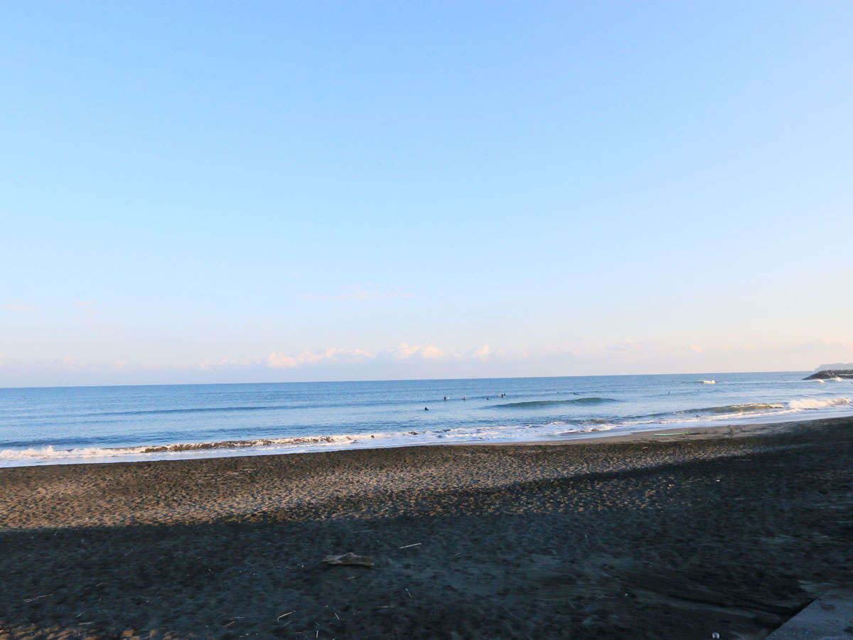 *一宮海水浴場☆砂の感触が素足にやさしいビーチ。サーファーからの人気も高い