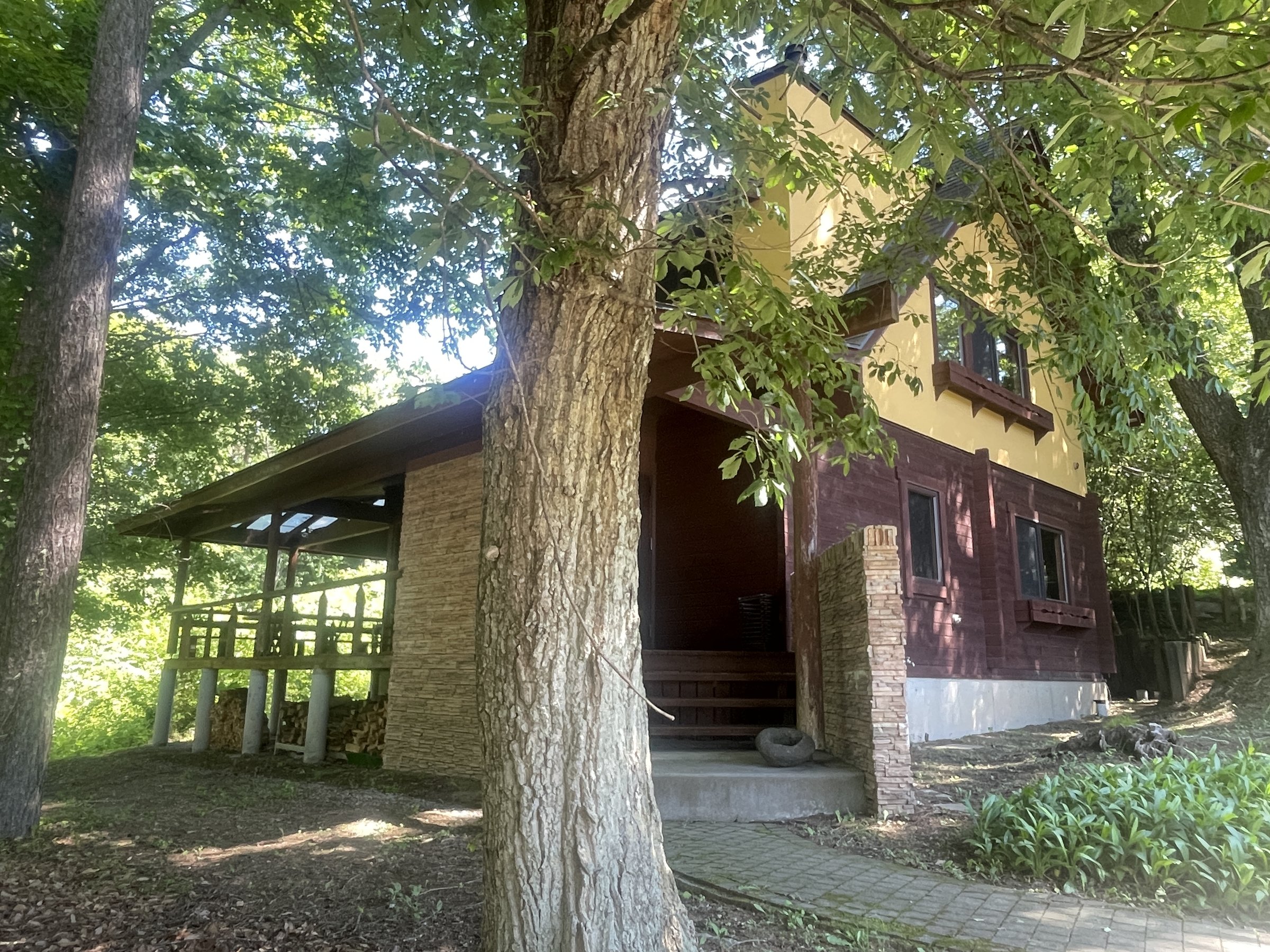 �ΖL���ȐX�ɘȂ�cottage kent�B�����x��[�̎��R�ɕ�܂ꂽ�����̃��O�n�E�X