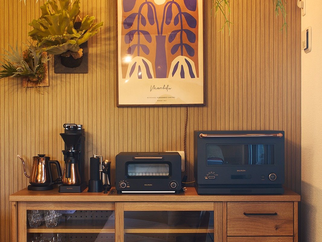 洗練されたキッチン家電。