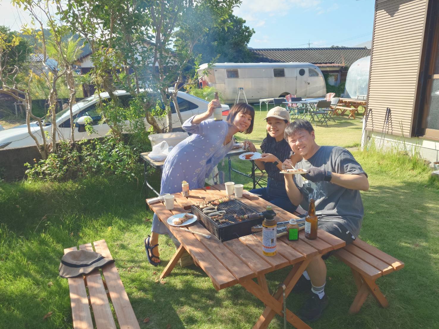 BBQ�̗l�q�i�@�ރ����^�������j