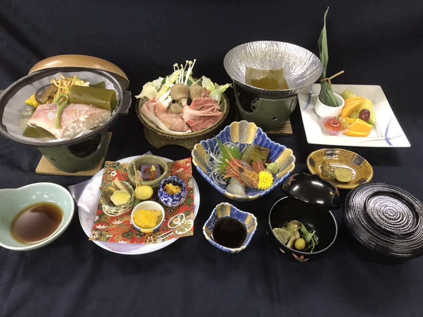 冬の「満喫コース」ご夕食(イメージ)