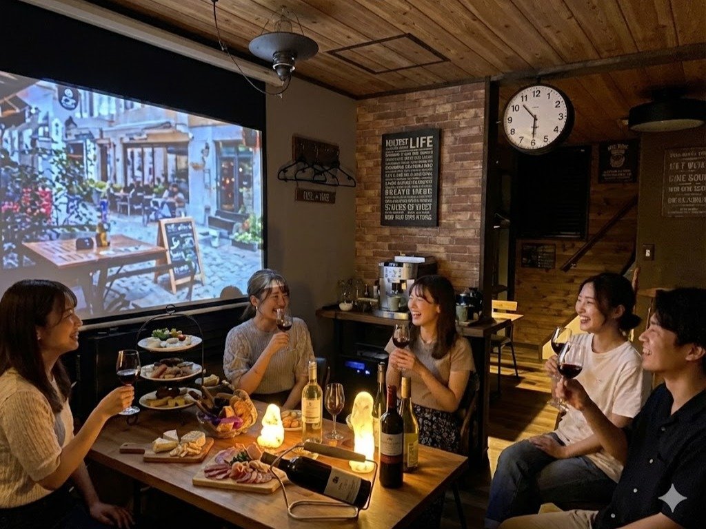 �����̓u���b�N�����J�t�F��ԁB���C���p�[�e�B�[��J���I�P�ȂǑ��ʂɊy���߂܂��B