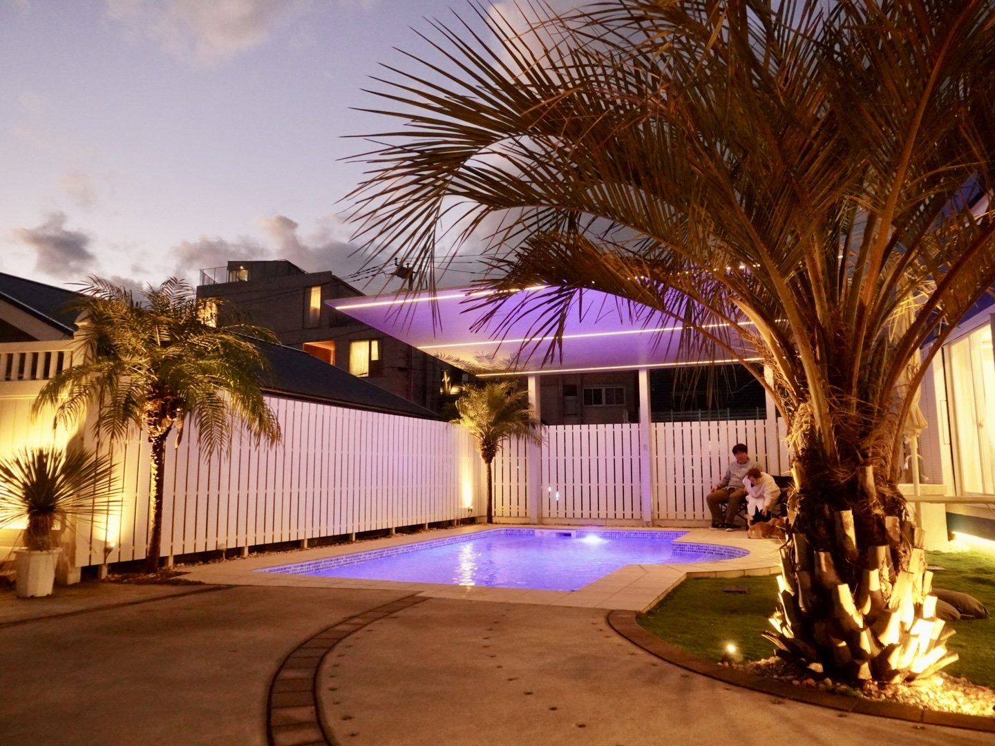 ���C�g�A�b�v���ꂽ�v�[���K�[�f��