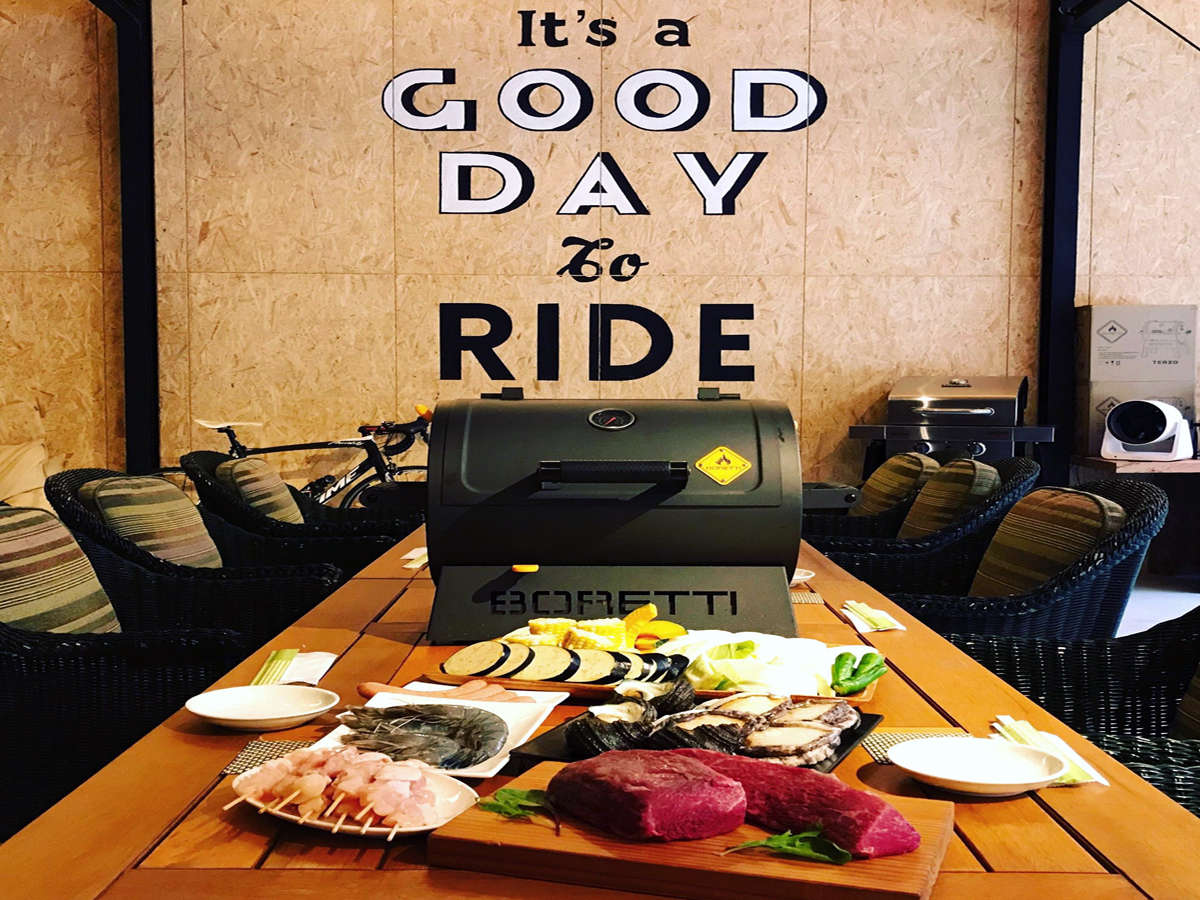 �����ɊC�N�A�V�N�Ȗ�؂Ɛ��肾������I�����t���X�y�[�X�Ŋy����BBQ��