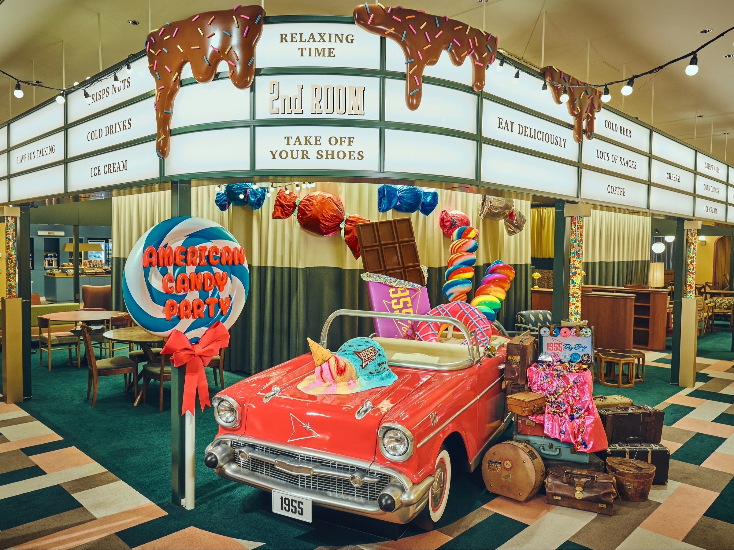 American Candy Party 1955�J���t���Ń|�b�v�I�I�[���h�A�����J���Ȃ��َq���e�[�}�ɂ����C�x���g�B