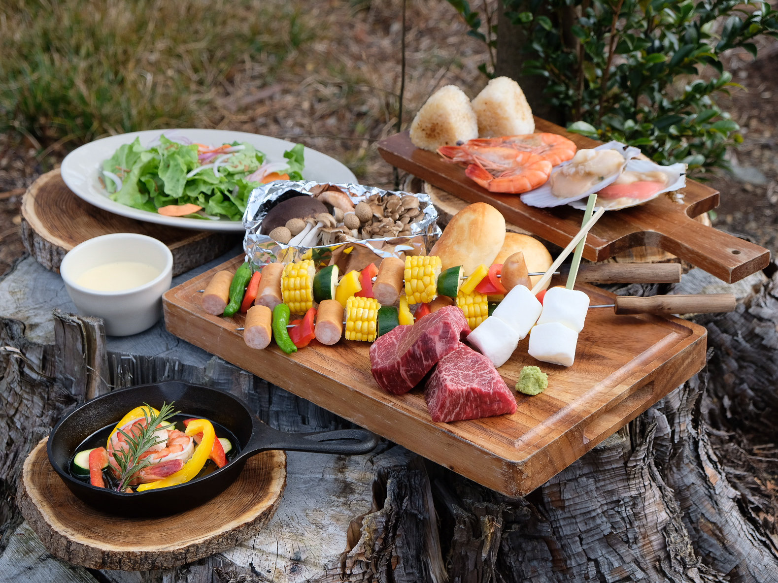 �i�ʐ^��2�l���j��l���F���n�������v���A�q���C���F����������Ă��A��BBQ�I�[���X�^�[����