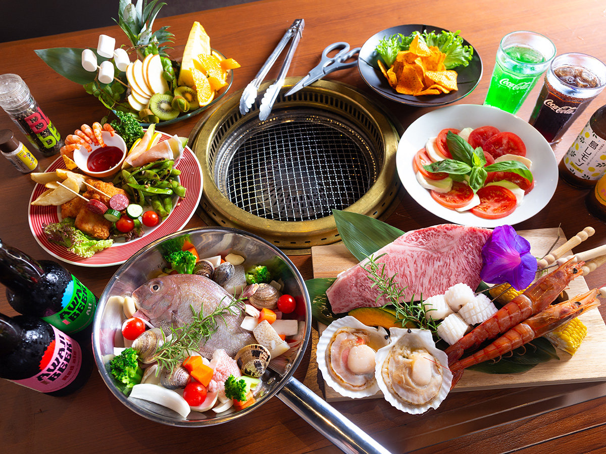 �X�e�[�L�E�C�N�E��̃A�N�A�p�b�c�A�Ȃ��ґ�Ɋy���߂�DXBBQ�Z�b�g