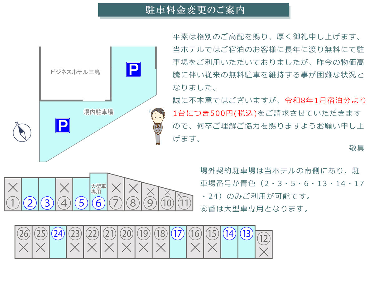 ���ԗ����ύX�̂��ē�