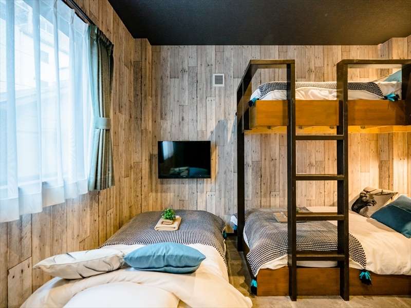 3名部屋(11u/二段ベッド1台、シングルベッド1台)