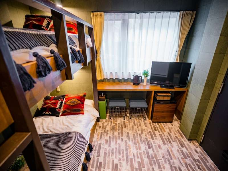 4名部屋(13u/二段ベッド2台)