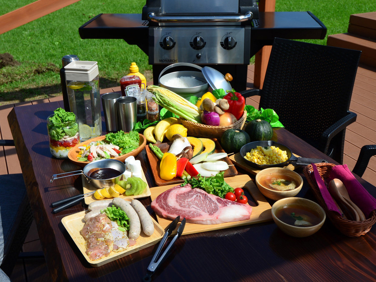 �H�ށE�@�ށE�H��t���ŏ����s�v�B���S�҂ł��C�y�Ɋy���߂��Ԃ�BBQ�B