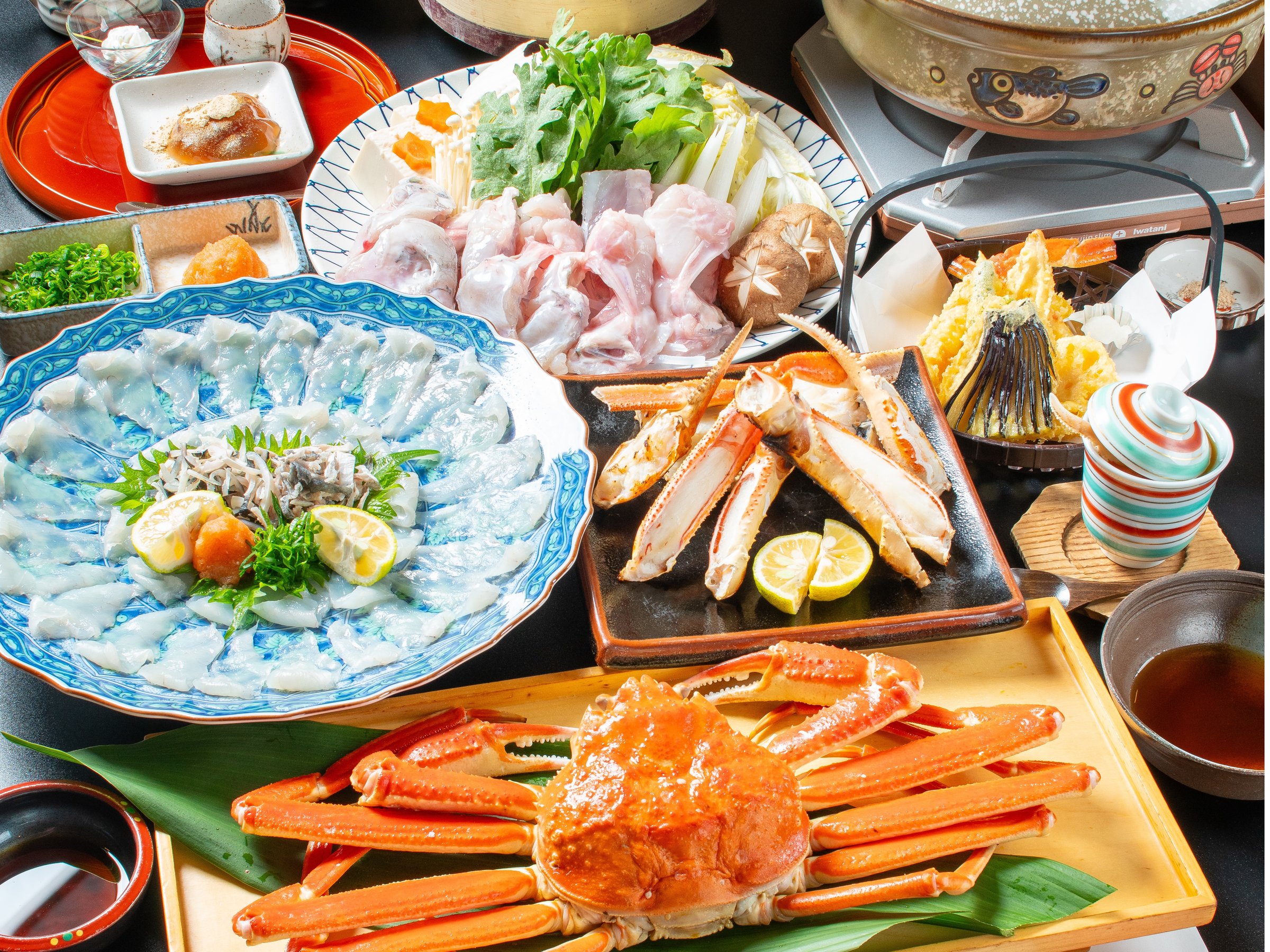 若狭の冬の味覚を堪能できる人気コースです。