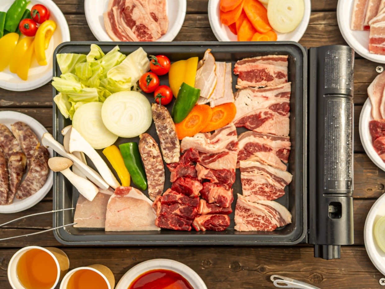 �ߐ{�̑厩�R�̒��ł�BBQ