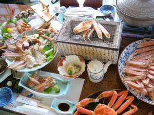 カニプランの夕食例です