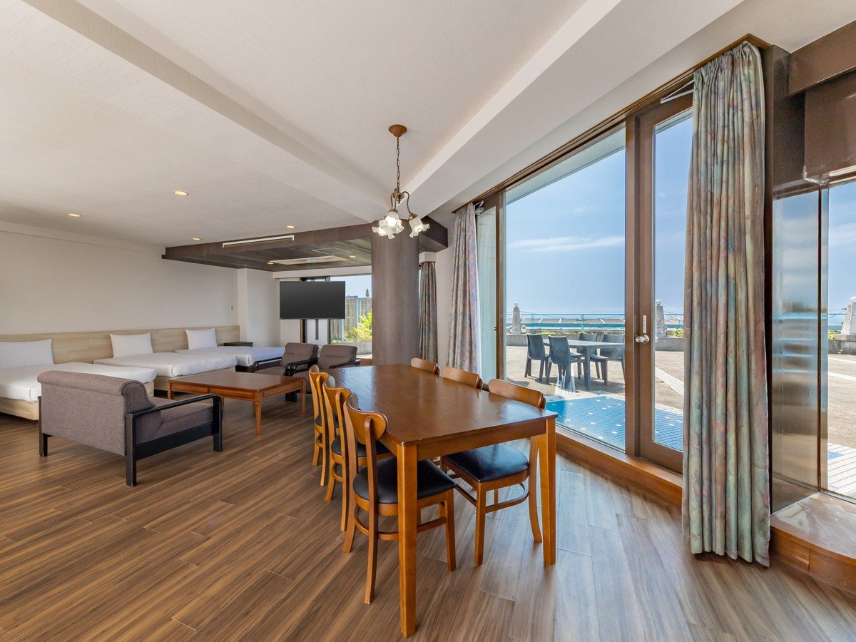 ◇【ルーフテラス付オーシャンビュー】プレミアム洋室5ベッド