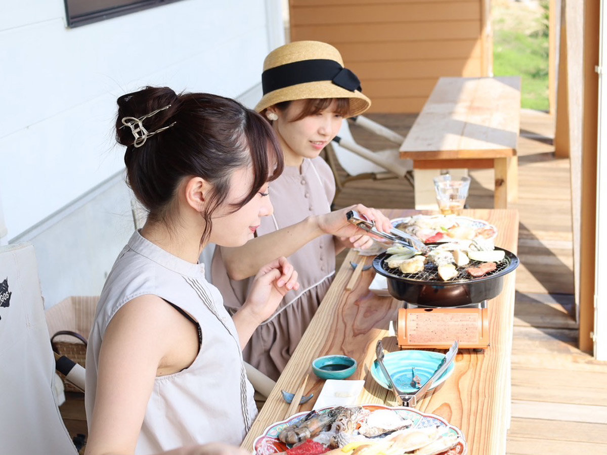 �C�𒭂߂Ȃ���coyamaris������BBQ�I