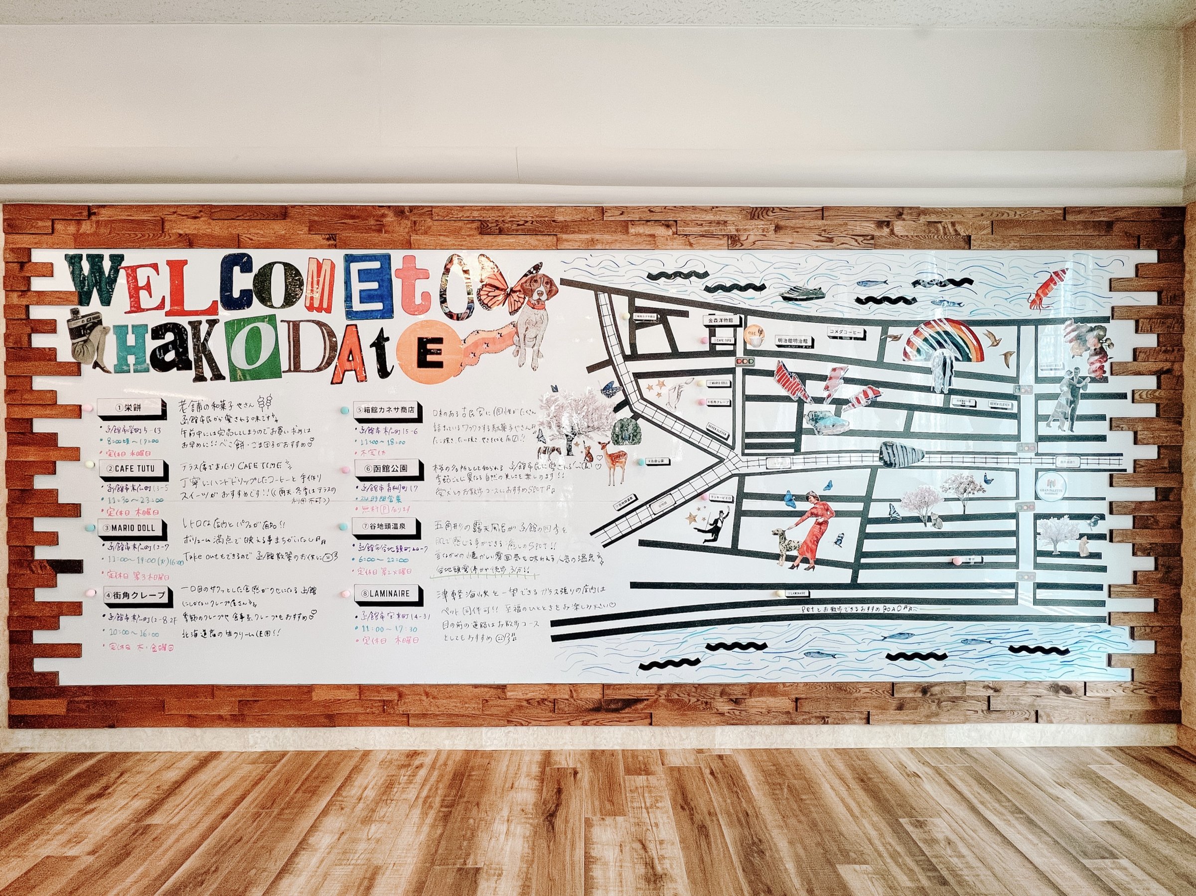 1F���E���W�z���C�g�{�[�h�ɂ̓X�^�b�t�������߁I����X�|�b�g�̃}�b�v���������܂��B