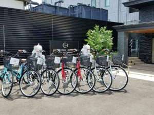 ご宿泊の方には1回4時間まで無料貸出サービス
