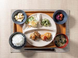 おかずは日替わり!和食派の方にも洋食派の方にもご満足いただける、豊富なラインナップです♪