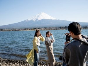 河口湖写真撮影