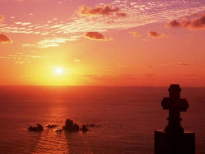 景色|日本の夕陽百選にも選ばれた天草西海岸の天草灘