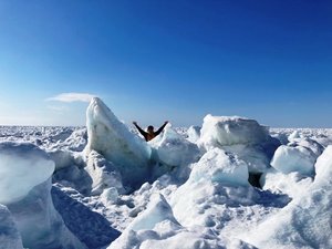 流氷ウォーク