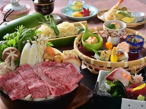 ★<すき焼きで際立つ信州牛の旨味>信州牛すき焼きコース