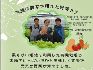 当館の朝食のサラダは有機栽培の野菜を利用しております。