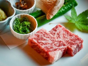 品のある味わいが特徴の鳥取和牛を、ステーキでいただく。