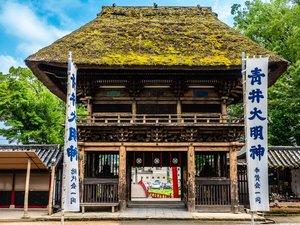 青井阿蘇神社。国宝の茅葺屋根と静謐な境内。祈りの空間で感じる伝統の息吹。