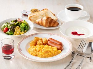 【朝食・セミブッフェ式】メイン料理は選べます♪(洋食ver)